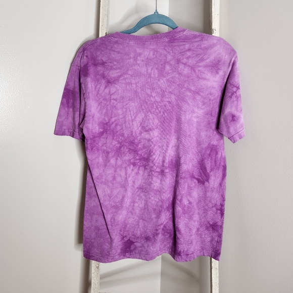 The Mountain Tee womens small pit bull purple tie dye short sleeve 100% cotton - Picture 4 of 4